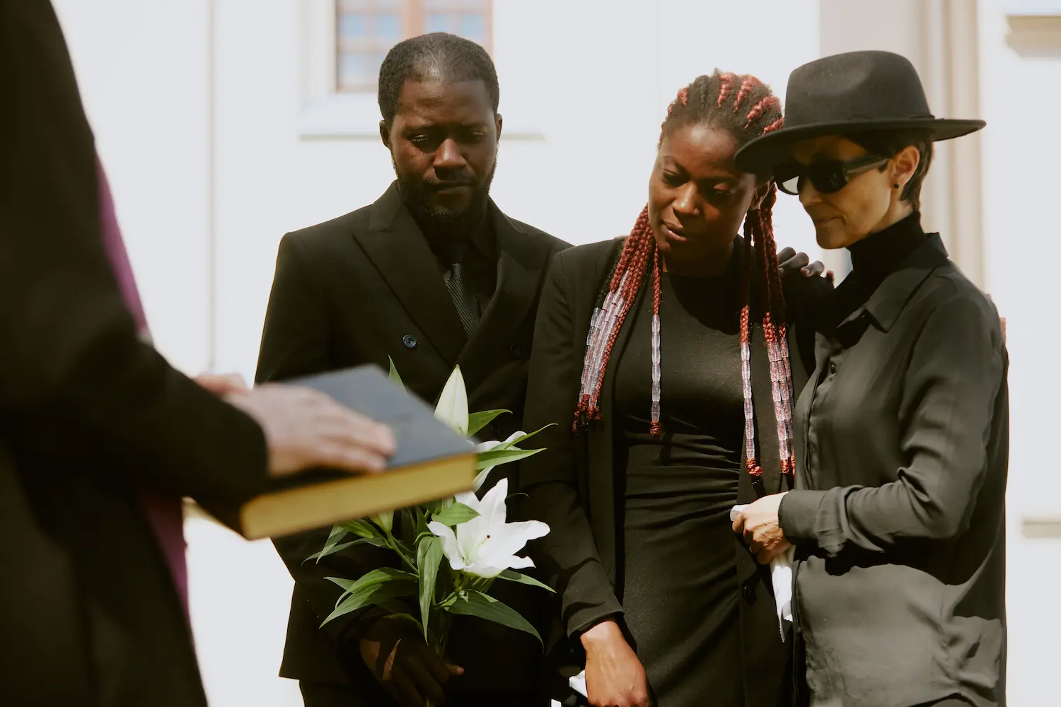 pompes funèbres rendez-vous d'une famille avec un service funéraires